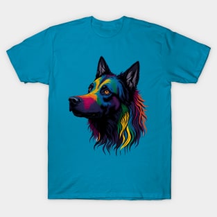 Rainbow Kelpie Dog T-Shirt